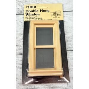 Vintage Houseworks #1010 1/12th Scale Double Hung Window Miniature Dollhouse New